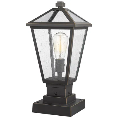 Z-lite Talbot By  Oil Rubbed Bronze 17.5 Inch 1 Light Pier Mounted Fixture