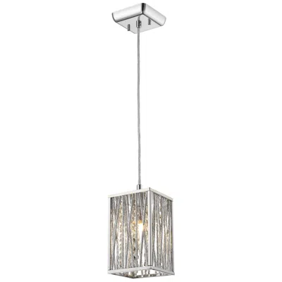 Z-lite Terra By  Chrome 1 Light Mini Pendant