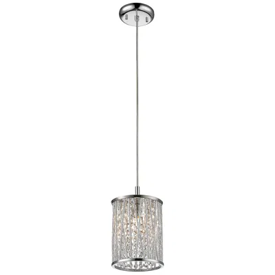 Z-lite Terra By  Chrome 5.91 Inch 1 Light Mini Pendant