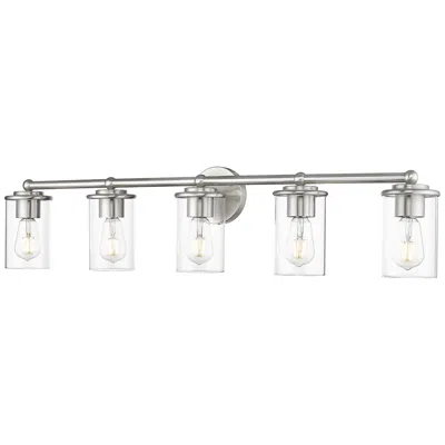 Z-lite Thayer 39" Wide Brushed Nickel 5-light Bath Light