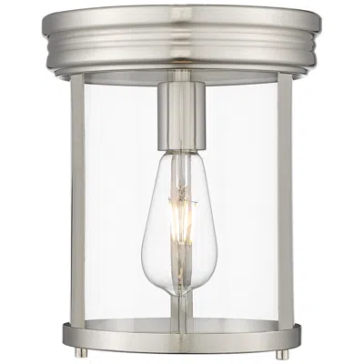 Z-lite Thayer By  Brushed Nickel 1 Light Flush Mount