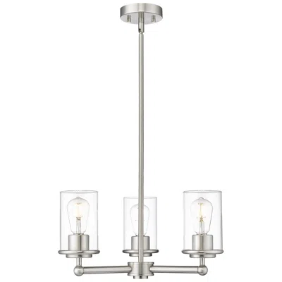 Z-lite Thayer By  Brushed Nickel 3 Light Chandelier