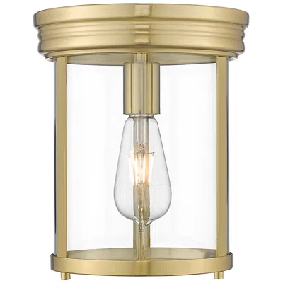 Z-lite Thayer By  Luxe Gold 1 Light Flush Mount