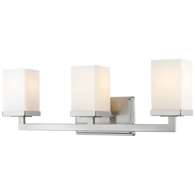 Z-lite Tidal 23 1/4" Wide 3-light Brushed Nickel Bath Vanity Light