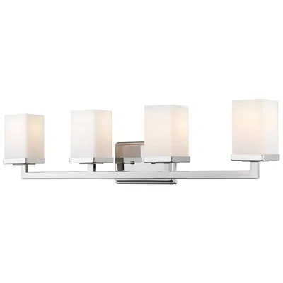 Z-lite Tidal 33 1/4" Wide Chrome 4-light Vanity Bath Light