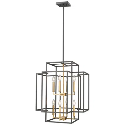 Z-lite Titania 22" Wide Bronze And Olde Brass 8-light Chandelier
