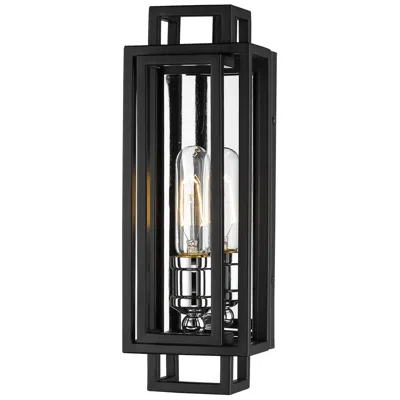 Z-lite Titania By  Black + Chrome 4.75 Inch 1 Light Wall Sconce