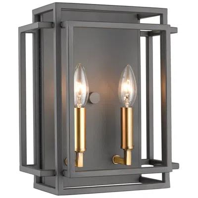 Z-lite Titania By  Bronze + Olde Brass 10 Inch 2 Light Wall Sconce