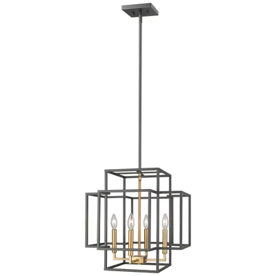 Z-lite Titania By  Bronze + Olde Brass 18 Inch 4 Light Pendant