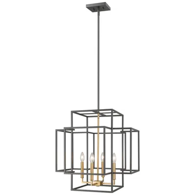 Z-lite Titania By  Bronze + Olde Brass 22 Inch 4 Light Pendant