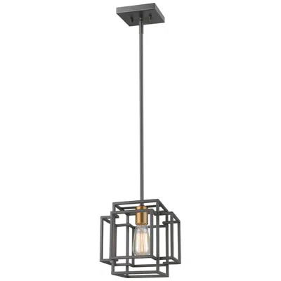 Z-lite Titania By  Bronze + Olde Brass 8.5 Inch 1 Light Mini Pendant