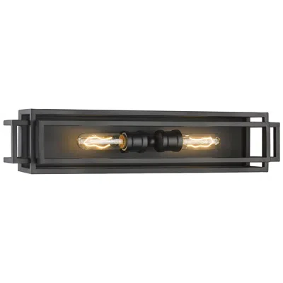 Z-lite Titania By  Matte Black 4.75 Inch 2 Light Vanity