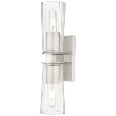 Z-lite Titus By  Brushed Nickel 4.5 Inch 2 Light Wall Sconce