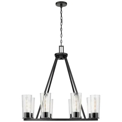 Z-lite Titus By  Matte Black 33 Inch 8 Light Chandelier