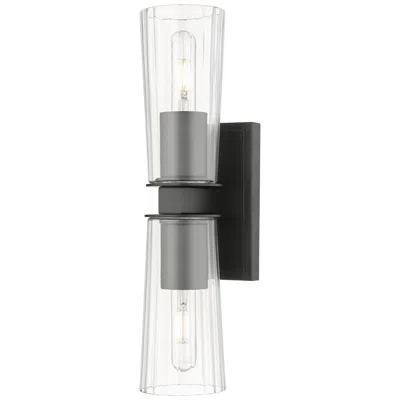 Z-lite Titus By  Matte Black 4.5 Inch 2 Light Wall Sconce