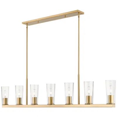 Z-lite Titus By  Modern Gold 5 Inch 7 Light Linear Chandelier