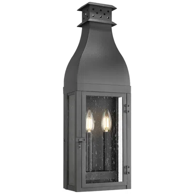Z-lite Toulouse By  2 Light Outdoor Wall Light In Black