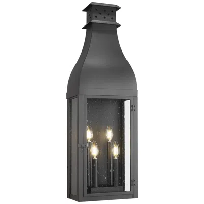 Z-lite Toulouse By  4 Light Outdoor Wall Light In Black