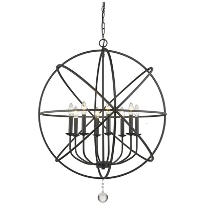 Z-lite Tull By  Matte Black 8 Light Chandelier