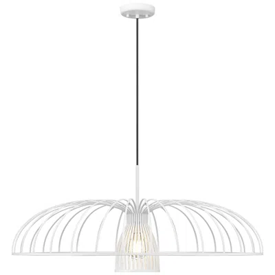 Z-lite Valencia  By   1 Light Pendant In White