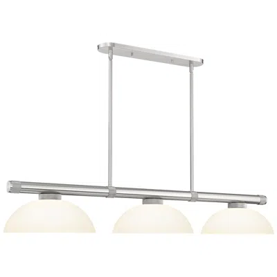 Z-lite Vanguard  By  3 Light Billiard In White