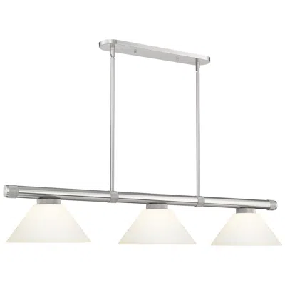 Z-lite Vanguard  By  3 Light Billiard In White