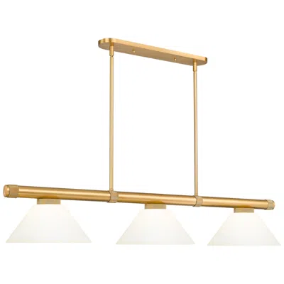 Z-lite Vanguard  By  3 Light Billiard In Gold
