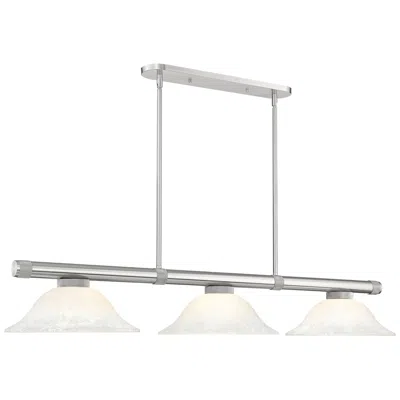 Z-lite Vanguard  By  3 Light Billiard In White