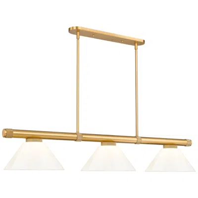 Z-lite Vanguard  By  3 Light Billiard In White