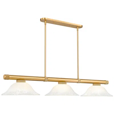 Z-lite Vanguard  By  3 Light Billiard In White
