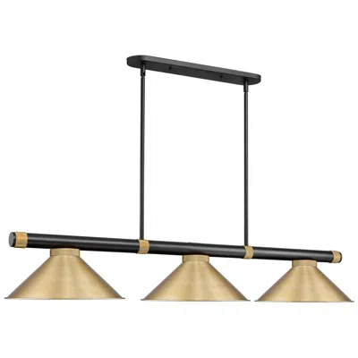 Z-lite Vanguard  By  3 Light Billiard In Gold