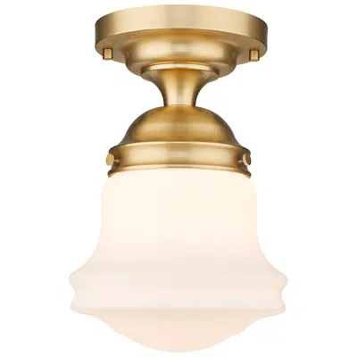 Z-lite Vaughn 10 1/2" Wide Heritage Brass Ceiling Light