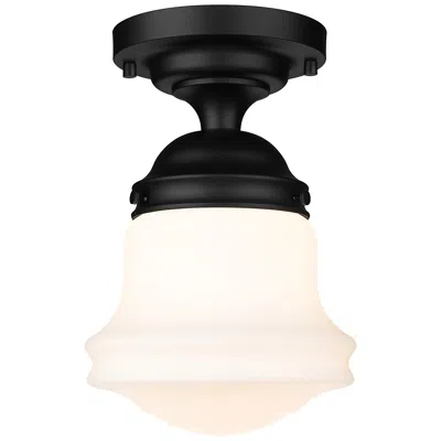 Z-lite Vaughn 10 1/2" Wide Matte Black Ceiling Light