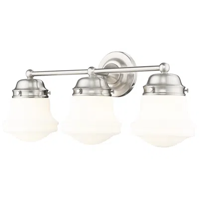 Z-lite Vaughn 22 1/2" Wide Brushed Nickel 3-light Vanity Bath Light