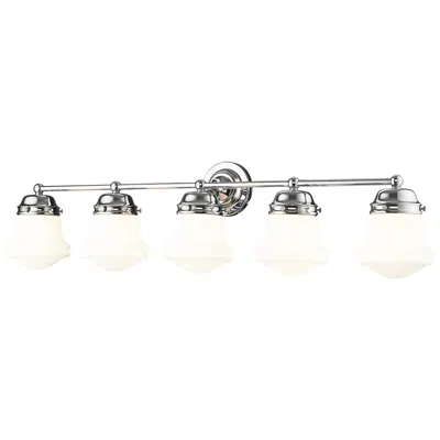Z-lite Vaughn 40 3/4" Wide Chrome 5-light Vanity Bath Light