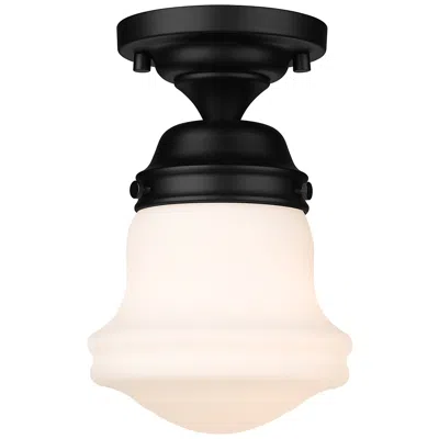 Z-lite Vaughn 6" Wide Matte Black Ceiling Light