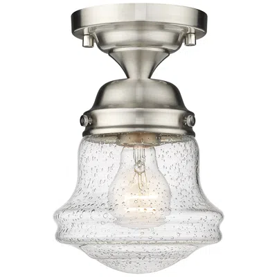 Z-lite Vaughn By  Brushed Nickel 1 Light Flush Mount