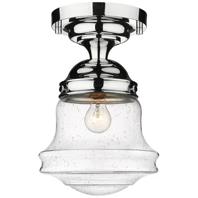 Z-lite Vaughn By  Chrome 1 Light Flush Mount