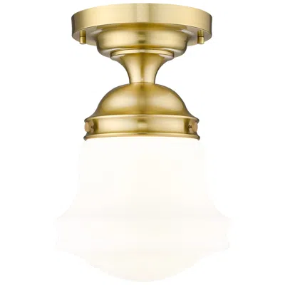 Z-lite Vaughn By  Luxe Gold 1 Light Flush Mount