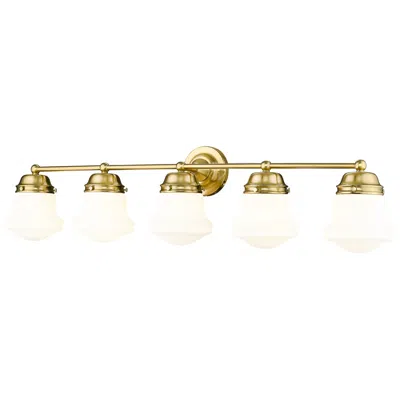 Z-lite Vaughn By  Luxe Gold 5 Light Vanity