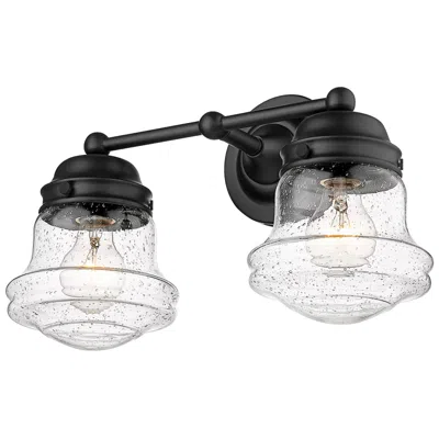 Z-lite Vaughn By  Matte Black 15.5 Inch 2 Light Vanity
