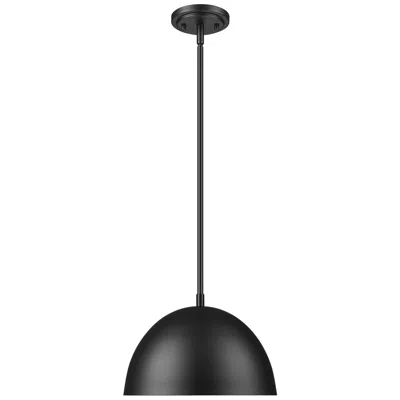 Z-lite Vega By  12 Inch Matte Black 1 Light Pendant