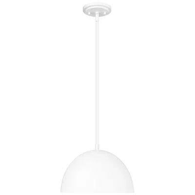 Z-lite Vega By  12 Inch Matte White 1 Light Pendant