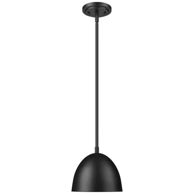 Z-lite Vega By  8 Inch Matte Black 1 Light Pendant