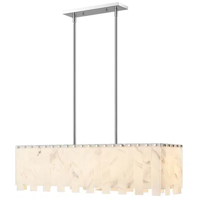 Z-lite Viviana 40 3/4" Wide Polished Nickel Linear Pendant