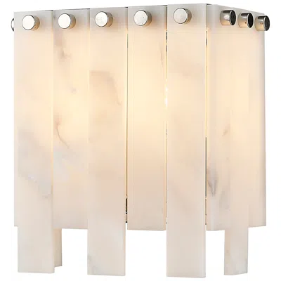 Z-lite Viviana By  Polished Nickel 7.5 Inch 2 Light Wall Sconce