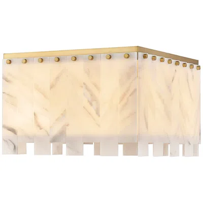Z-lite Viviana By  Rubbed Brass 17.5 Inch 6 Light Flush Mount