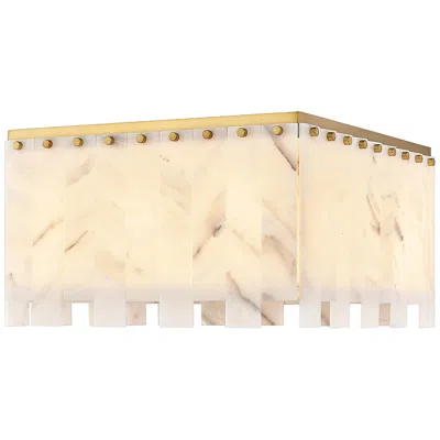 Z-lite Viviana By  Rubbed Brass 19.5 Inch 9 Light Flush Mount