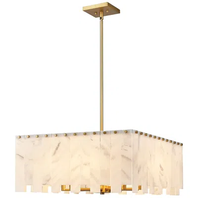 Z-lite Viviana By  Rubbed Brass 26 Inch 8 Light Pendant