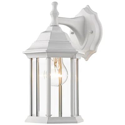 Z-lite Waterdown 11 3/4" High Gloss White Outdoor Wall Light